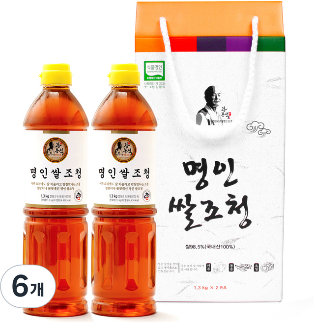 강봉석 두레촌 명인 쌀조청, 1.3kg, 6개