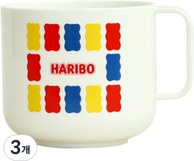 HARIBO 金熊單手杯, 3個, 金熊圖案