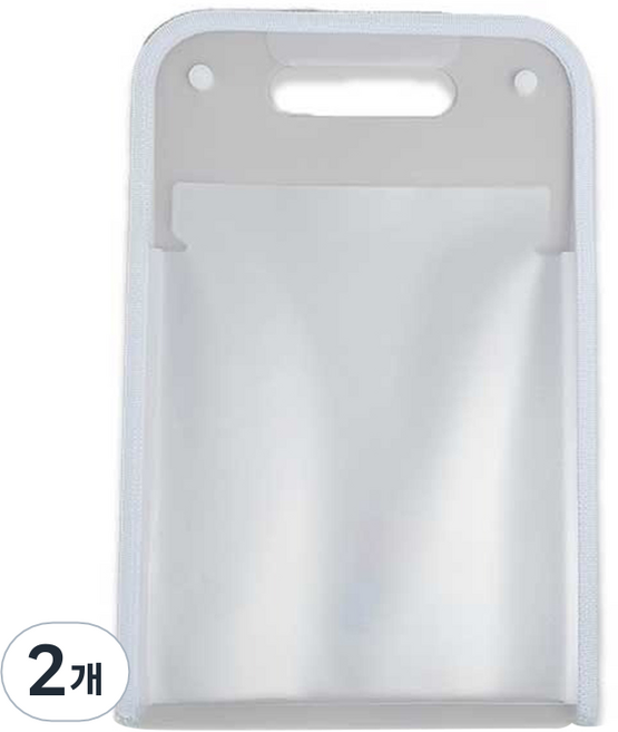 티처스 12포켓 손잡이 도큐멘트 화일 단추형 240 x 370 mm, 화이트, 2개