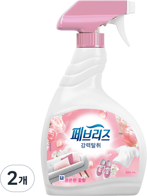 페브리즈 섬유탈취제 강력탈취 은은한 꽃향 본품, 2개, 900ml