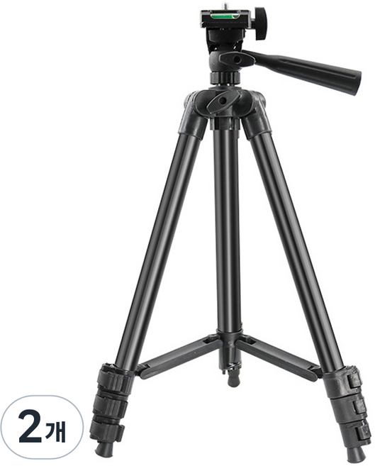 포근상점 카메라 휴대폰 프로젝터 거치대 삼각대 블랙, 2개, YA501GJ160361