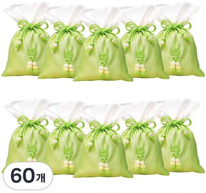 包裝網 傳統福袋 基本款 小, 11 黃綠色, 60個