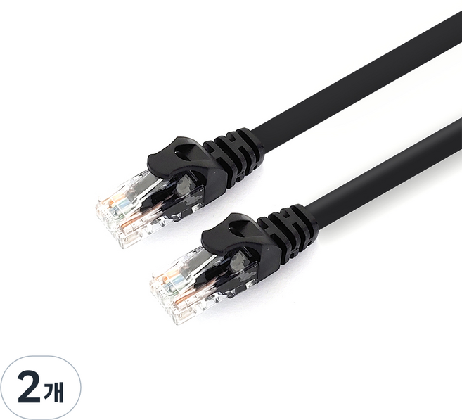 넥스트링크 UTP CAT.6 야외 옥외용 랜케이블 인터넷 랜선, 혼합색상, 2개, 30m