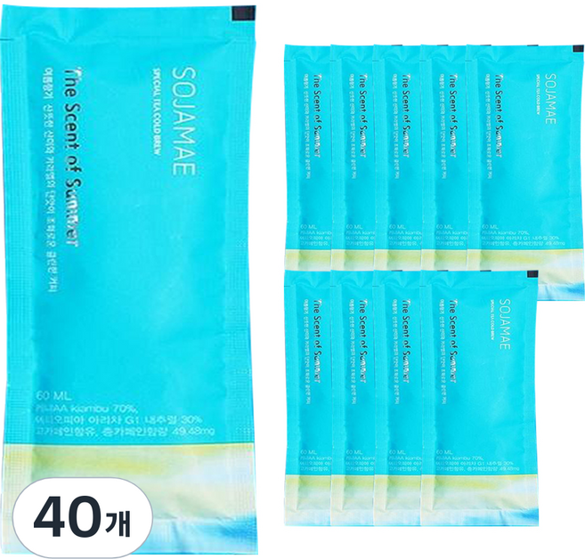 소자매 스페셜티 콜드브루 파우치타입 여름향기, 60ml, 1개입, 40개