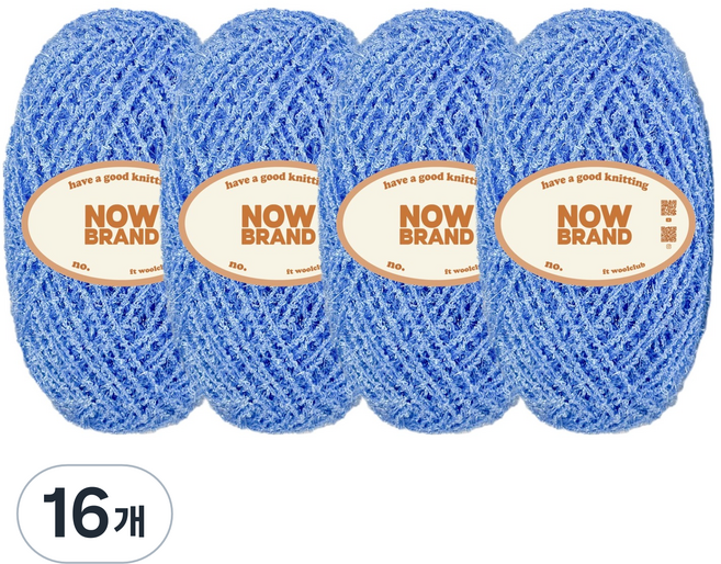 울클럽 NOWBRAND 초보자용 두꺼운 수세미실 80g, 710 소라, 16개