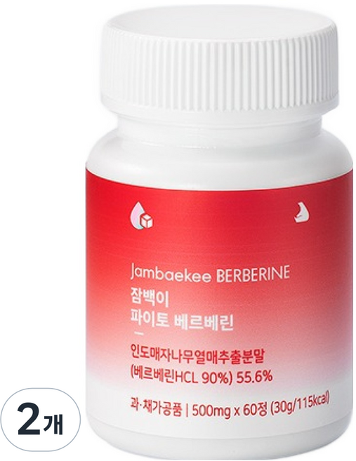 Jambaekee Phyto 小檗鹼歐洲小檗萃取物 60p, 30g, 2個