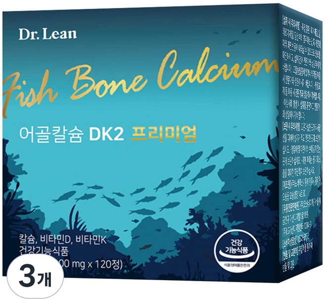 닥터린 어골칼슘 DK2 프리미엄 132g, 3개, 120정