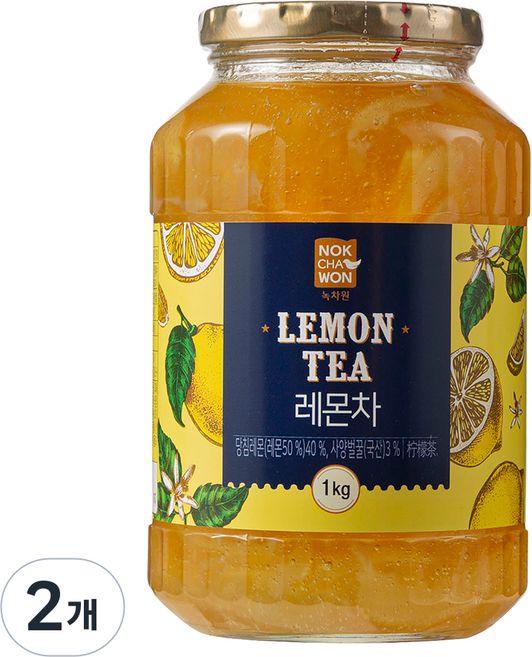 녹차원 레몬차, 1kg, 1개입