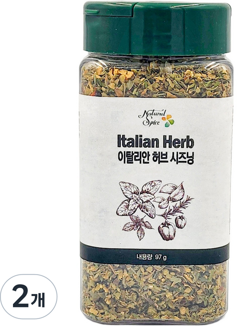 내츄럴스파이스 이탈리안허브시즈닝, 97g, 2개