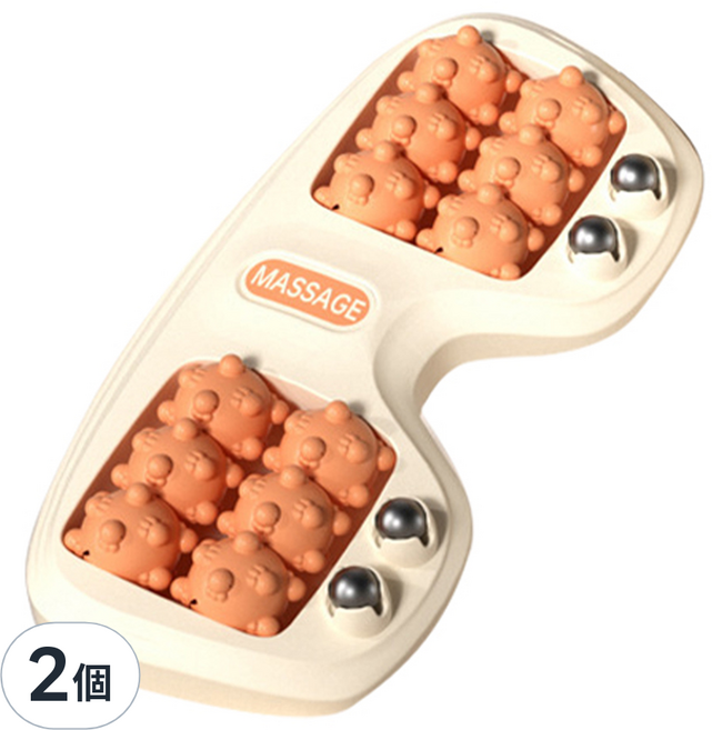 貓爪形狀腳底按摩器, 顏色隨機, 2個