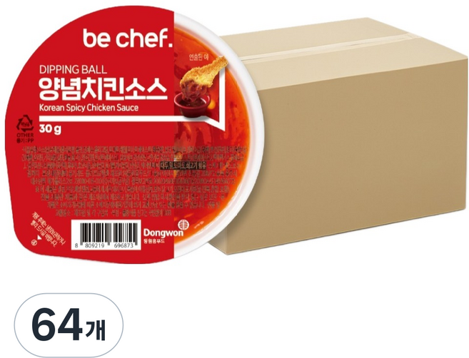 비셰프 디핑볼 양념치킨소스, 64개, 30g