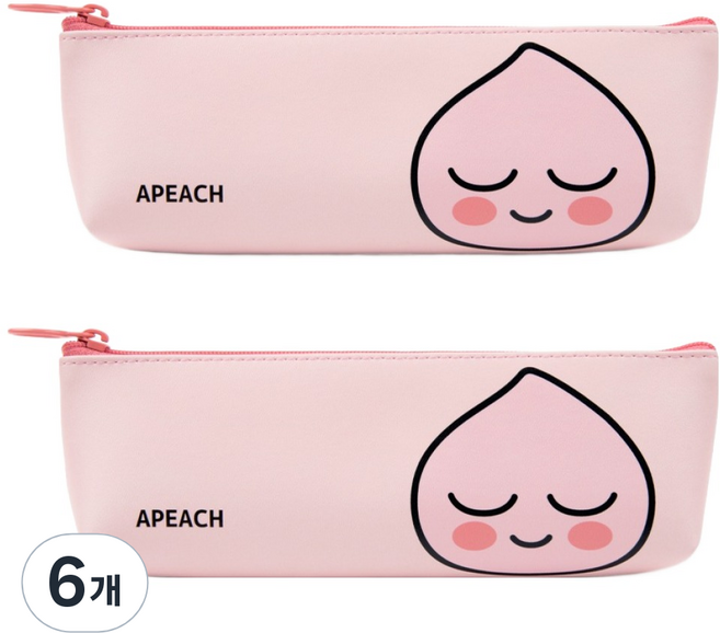 KAKAO FRIENDS 迷你三角鉛筆盒, 屁桃, 6個