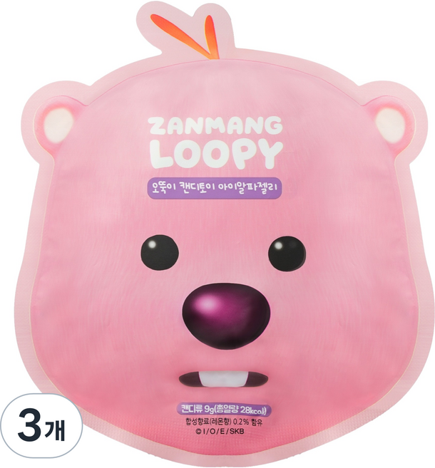 잔망루피 오뚝이 캔디토이, 9g, 3개