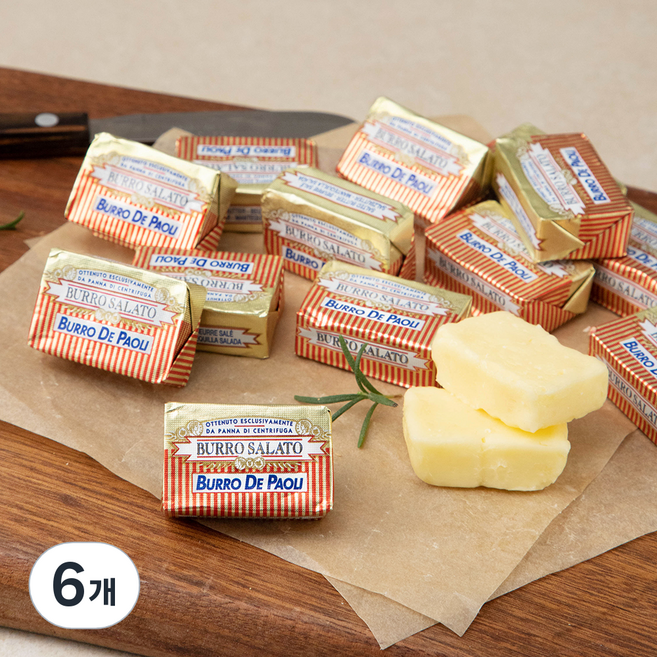 파오리 가염버터 10p, 125g, 6개
