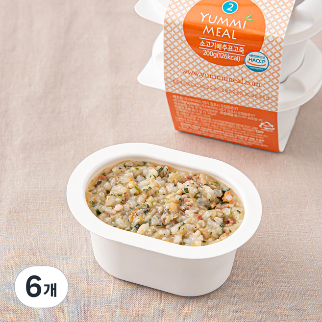 얌이밀 중기 2단계 만7~12개월 이유식, 100g, 6개, 혼합맛(소고기/배추/표고버섯)