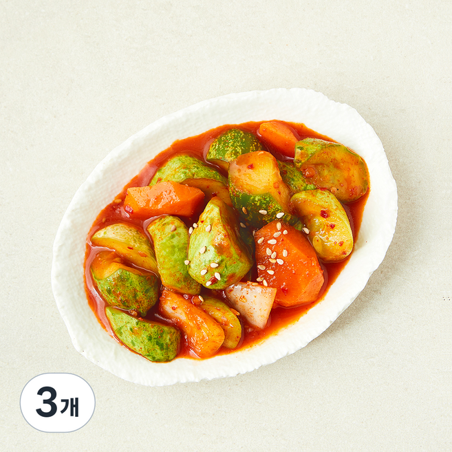 집반찬연구소 새콤달콤 못난이 오이무침, 160g, 3개