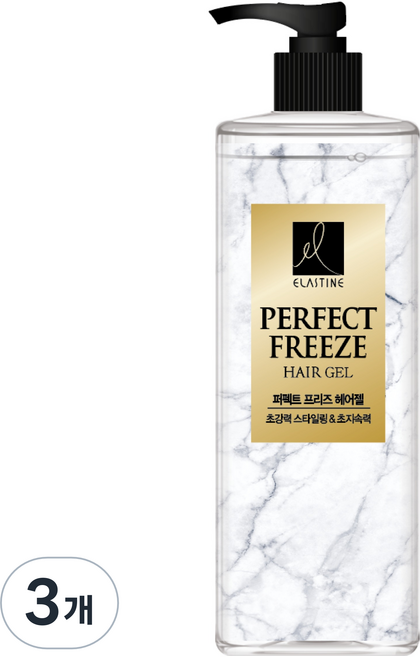 엘라스틴 퍼펙트 프리즈 헤어젤, 450ml, 3개