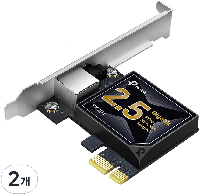 티피링크 2.5 기가비트 PCIe 네트워크 어댑터, TX201, 2개