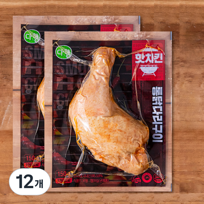 다향 통닭다리구이 핫치킨, 12개, 150g