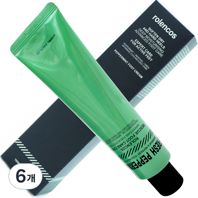 로렌코스 발뒤꿈치 고운발 우레아 풋크림 100ml, 1개입, 6개