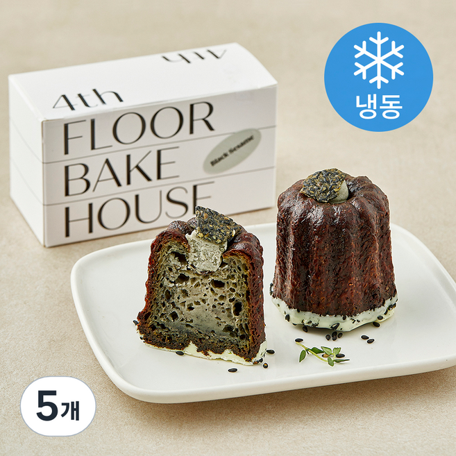 사층빵집 흑임자 까눌레 (냉동), 45g, 5개, 2개입
