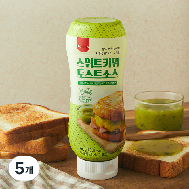 삼립 스위트키위 토스트소스, 500g, 5개