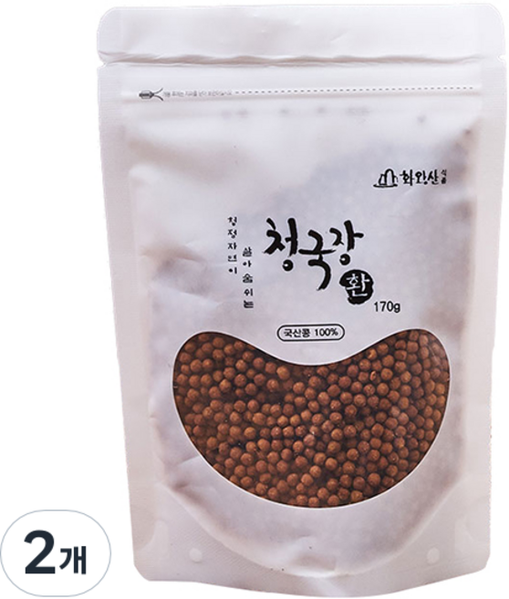 화왕산 국산 콩 전통방식 청국장환, 2개, 170g