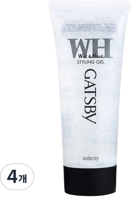 갸스비 스타일링 젤 웨트 & 하드, 200g, 4개
