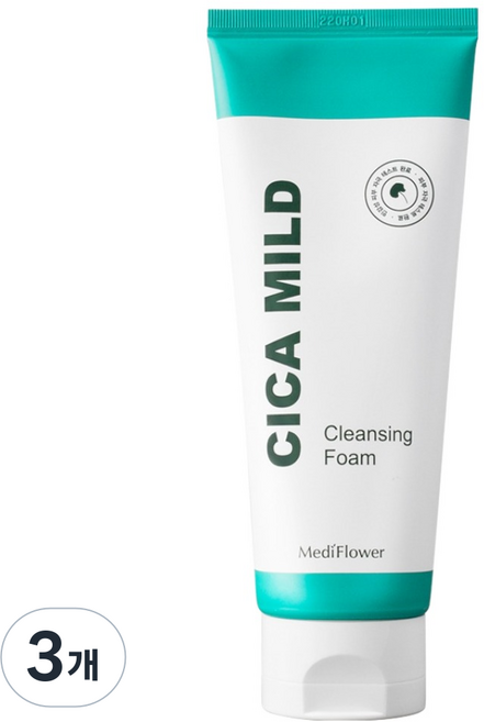 MediFlower 積雪草溫和潔面乳, 3個, 150ml