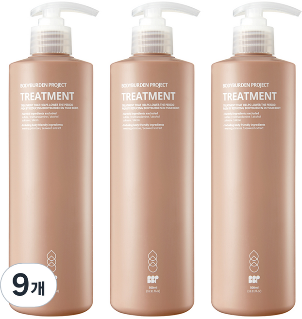 바디버든프로젝트 트리트먼트 로즈마리향, 9개, 500ml