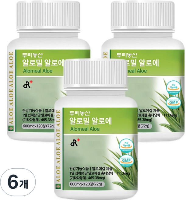 두리농산 알로밀 알로에, 72g, 6개