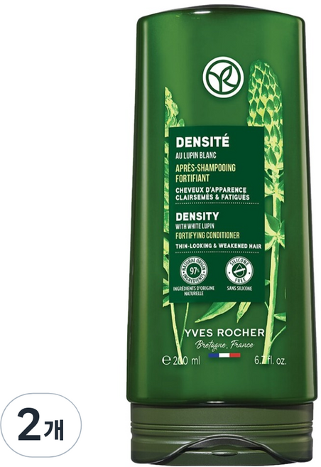 YVES ROCHER 伊夫黎雪 豐盈強韌修護潤髮乳, 2個, 200ml
