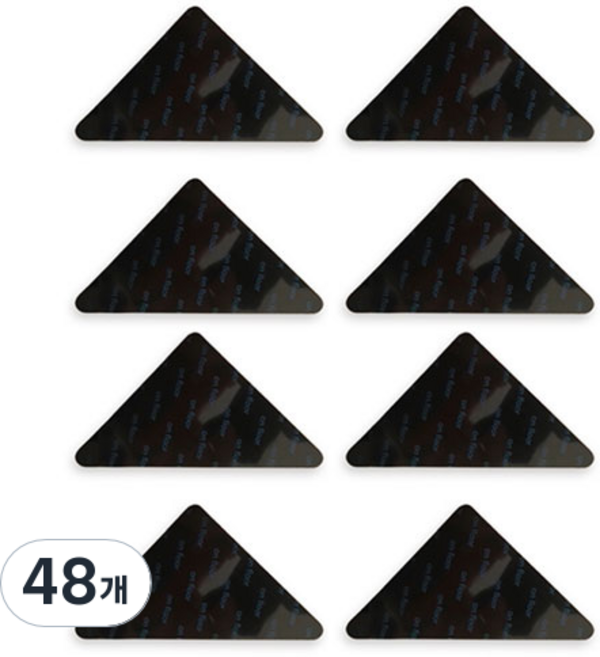 생활살림 이불 러그 밀림방지 양면 젤 패드 삼각형, 48개