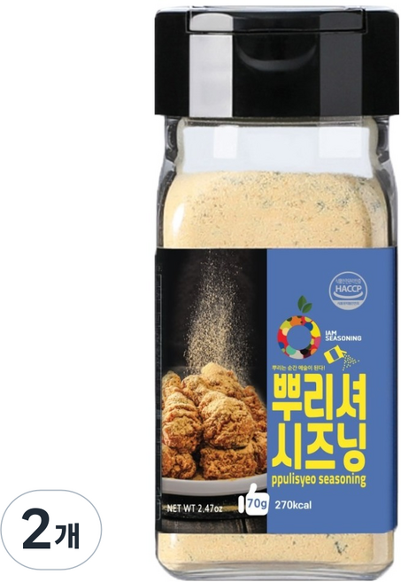 아이엠소스 뿌리셔 시즈닝, 2개, 70g