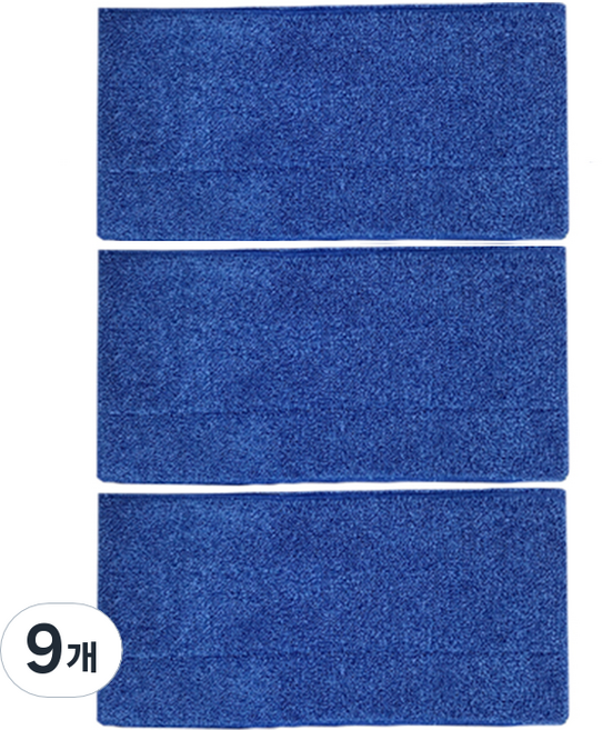 월드크린 초극세사 루프 사각형 리필패드 25cm, 9개