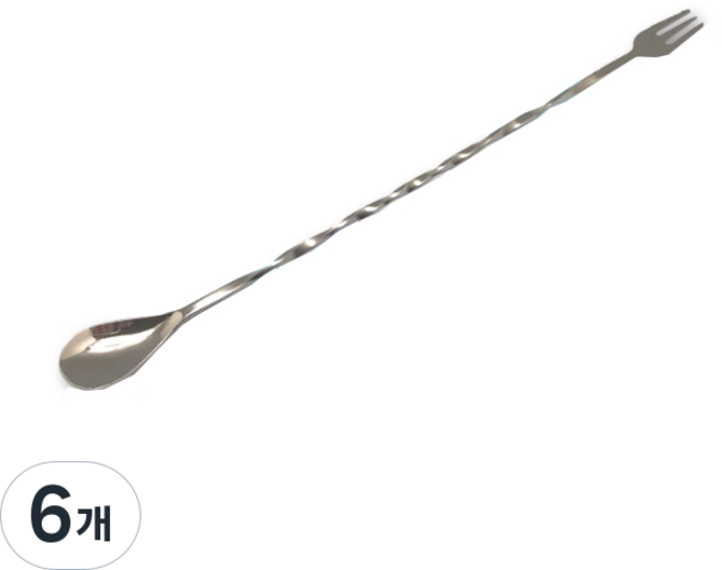 프랜드커피 바 스푼 소, 실버, 6개