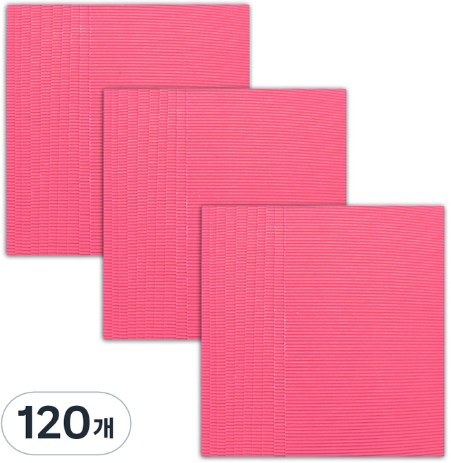 마다꾸미 컬러 골판지, 35 핑크, 120개