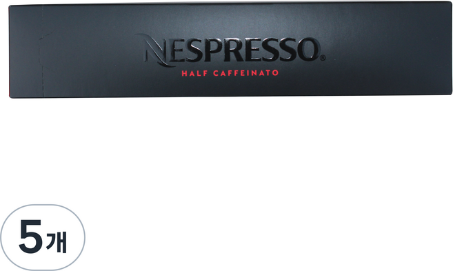 NESPRESSO Vertuo半咖啡因膠囊咖啡, 12.5克, 10片, 5個