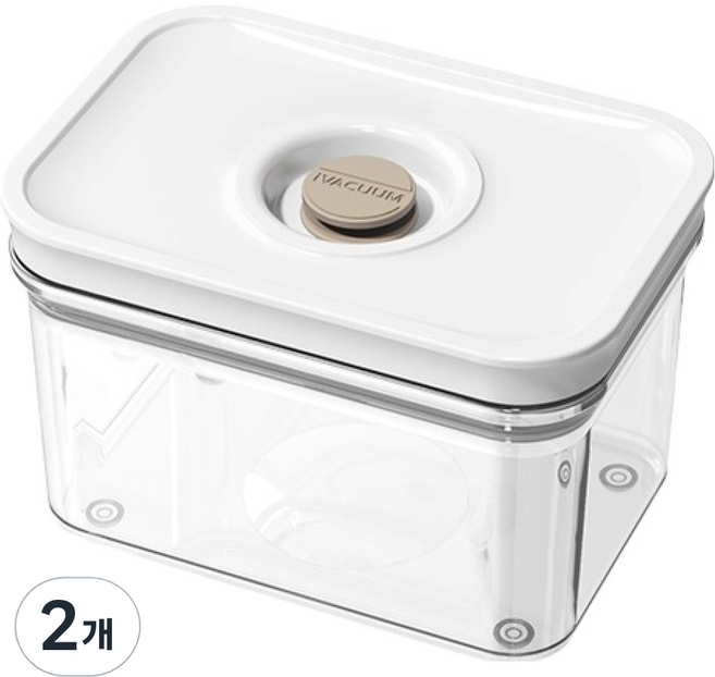 로이첸 아이바큠 진공용기 레귤러 1L, 2개, 단품