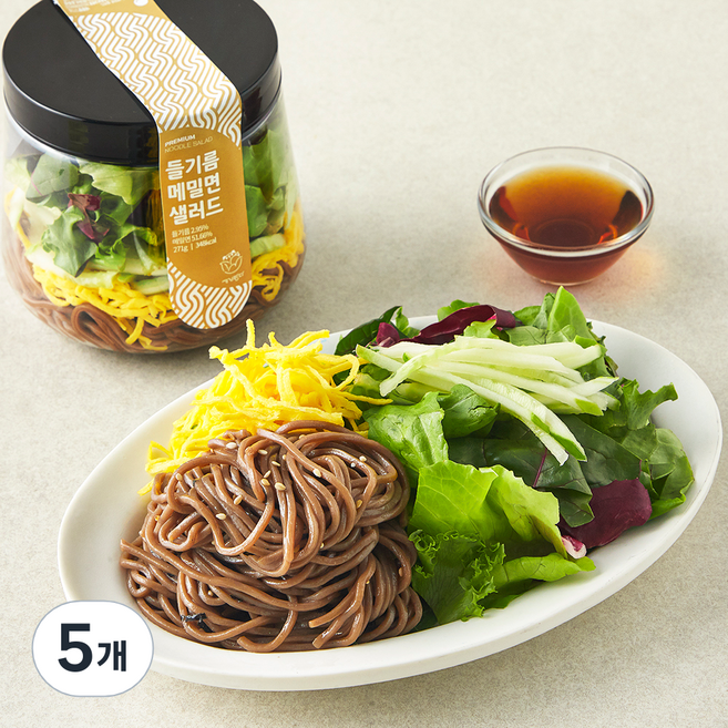 세끼판다 들기름 메밀면 샐러드, 271g, 5개