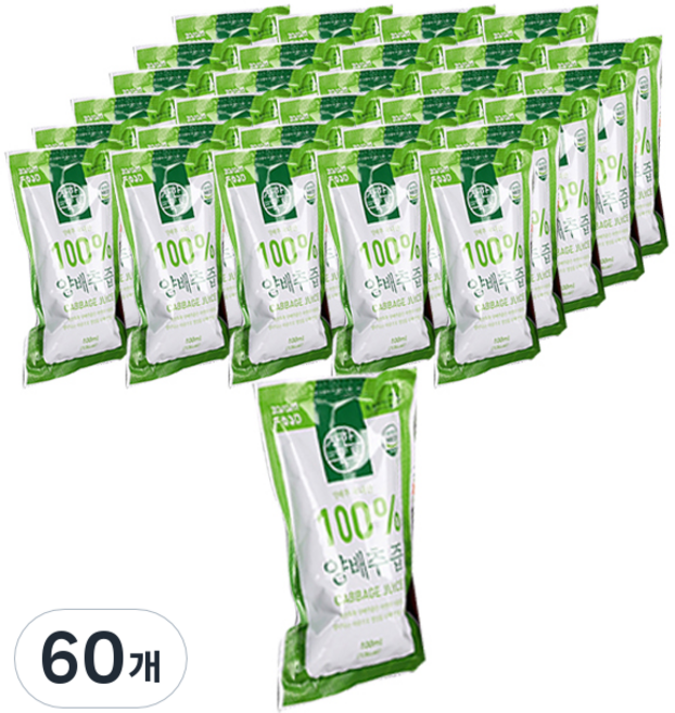 착한톡톡 양배추즙, 100ml, 60개