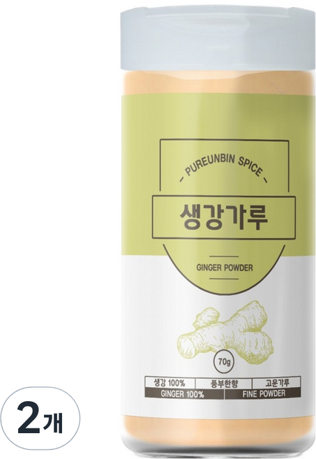 PUREUNBIN 生薑粉, 70g, 2個