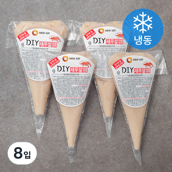 새우살 어묵반죽(냉동), 200g, 8입