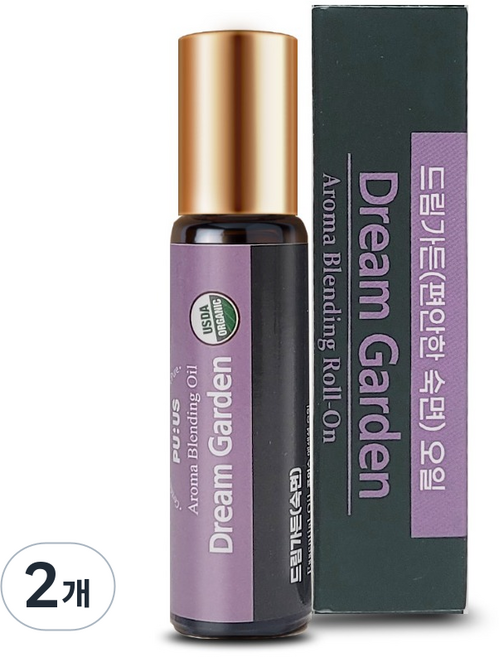 퓨어스 드림 아로마 롤온 에센셜오일, 2개, 10ml, 드림(숙면) 마사지오일