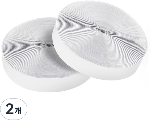 코멧 홈 롤타입 찍찍이 테이프 25mm x 10m, 2개