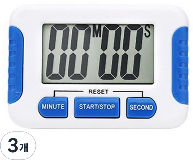 Ggongso 數位碼錶, 白色, 3個
