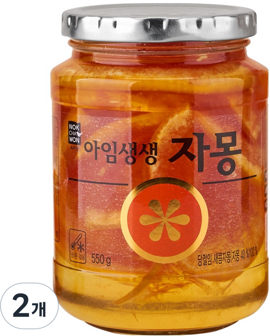 녹차원 아임생생 자몽, 550g, 2개