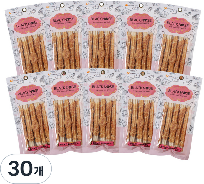 블랙노즈 강아지 껌, 30개, 80g