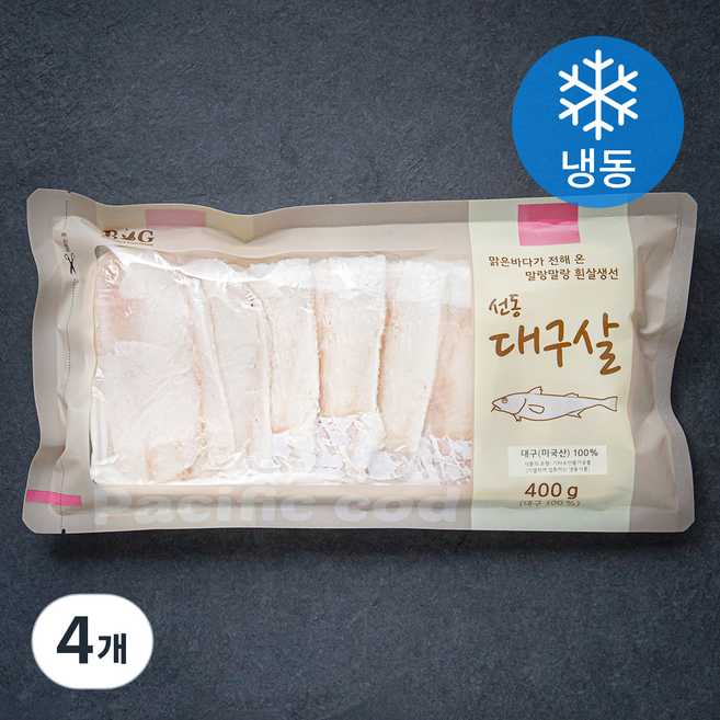 미국산 선동대구살 (냉동), 4개, 400g