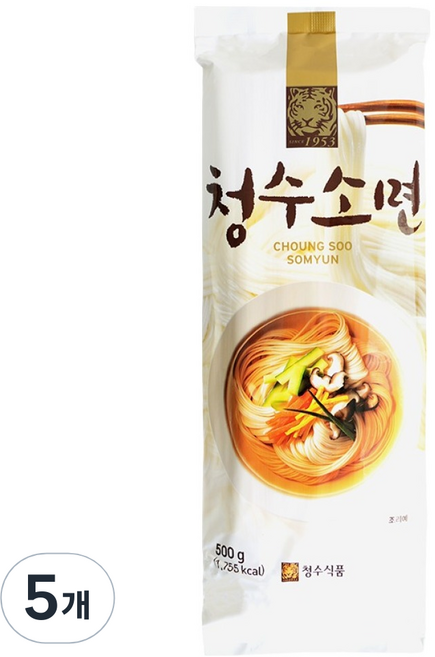 청수식품 청수 소면, 500g, 5개